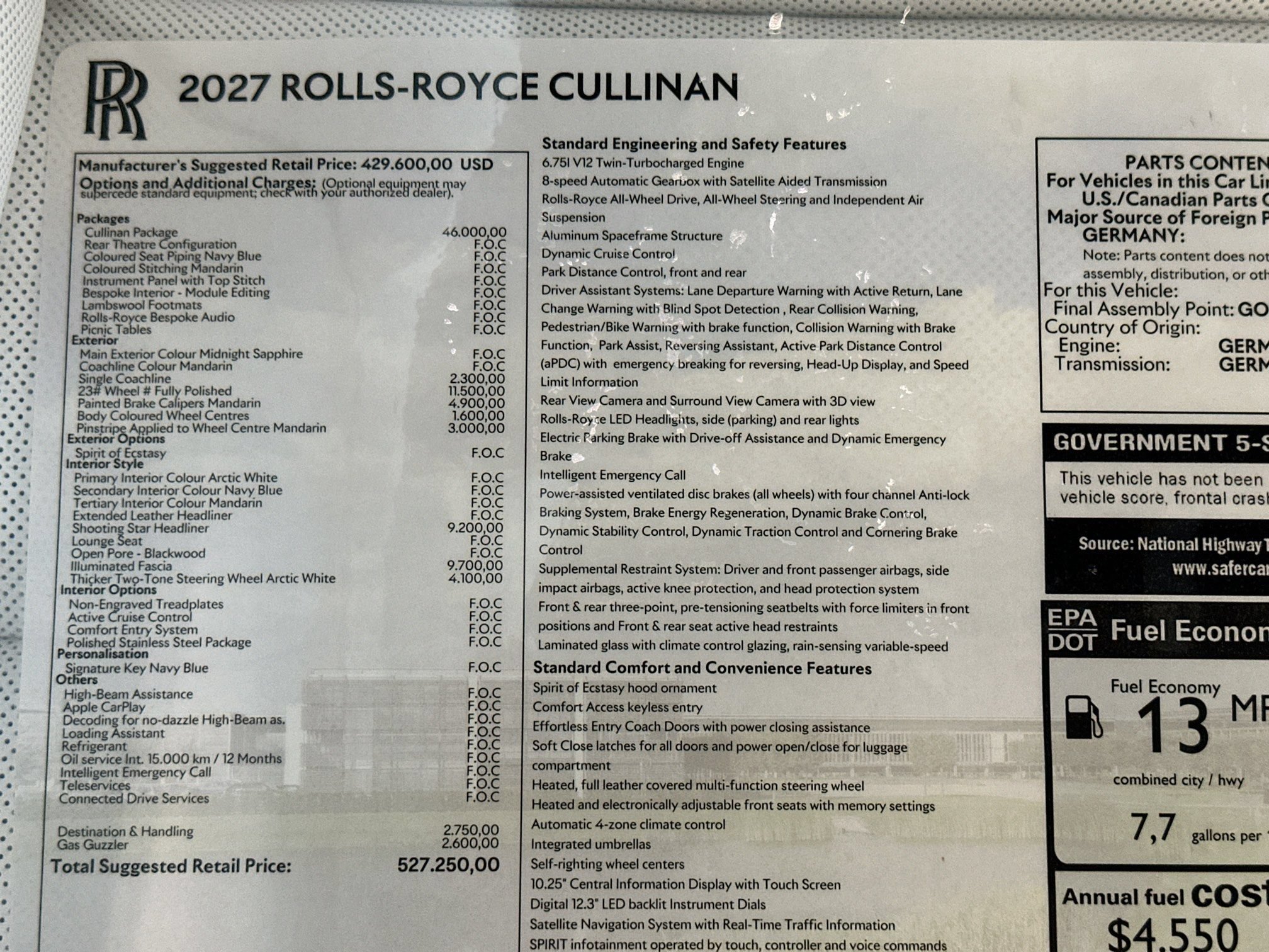 New 2027 Rolls-Royce Cullinan AWD/4WD image 30