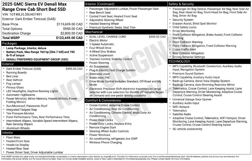Used 2025 GMC Sierra EV Denali AWD/4WD image 5