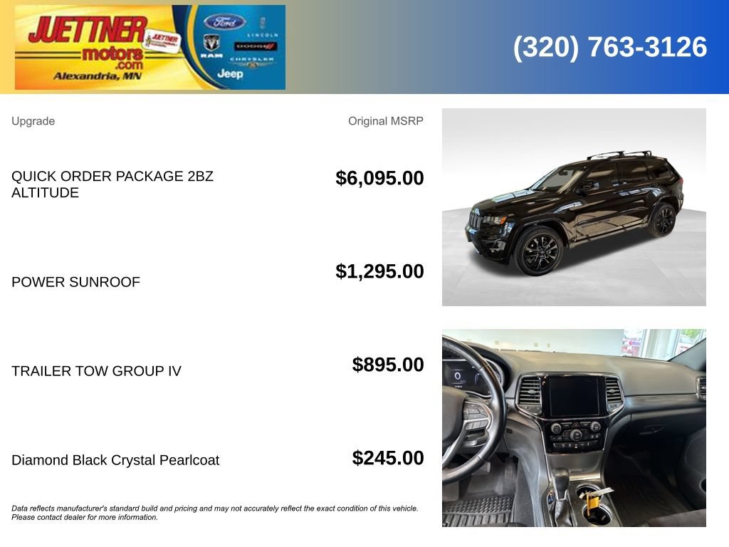 Used 2020 Jeep Grand Cherokee Altitude AWD/4WD image 5