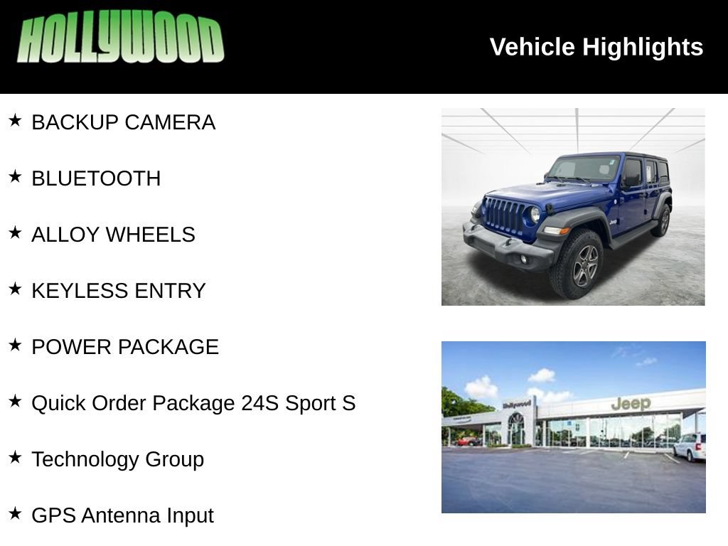 Certified 2018 Jeep Wrangler Unlimited Sport S AWD/4WD image 3