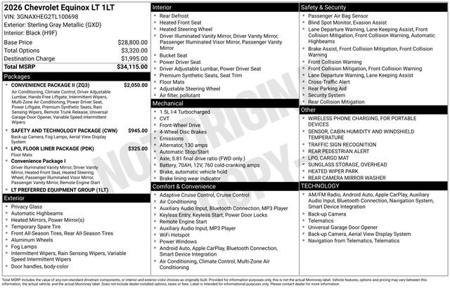 Used 2026 Chevrolet Equinox LT w/ Convenience Package II video 2