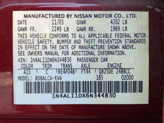 Used 2006 Nissan Altima 2.5 FWD image 23