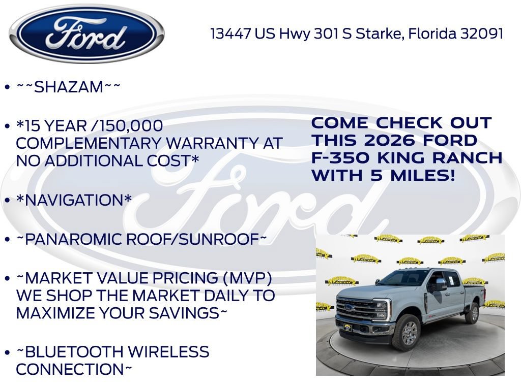 New 2026 Ford F350 King Ranch w/ Chrome Package AWD/4WD image 5
