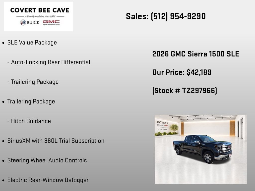 New 2026 GMC Sierra 1500 SLE w/ Preferred Package RWD image 38