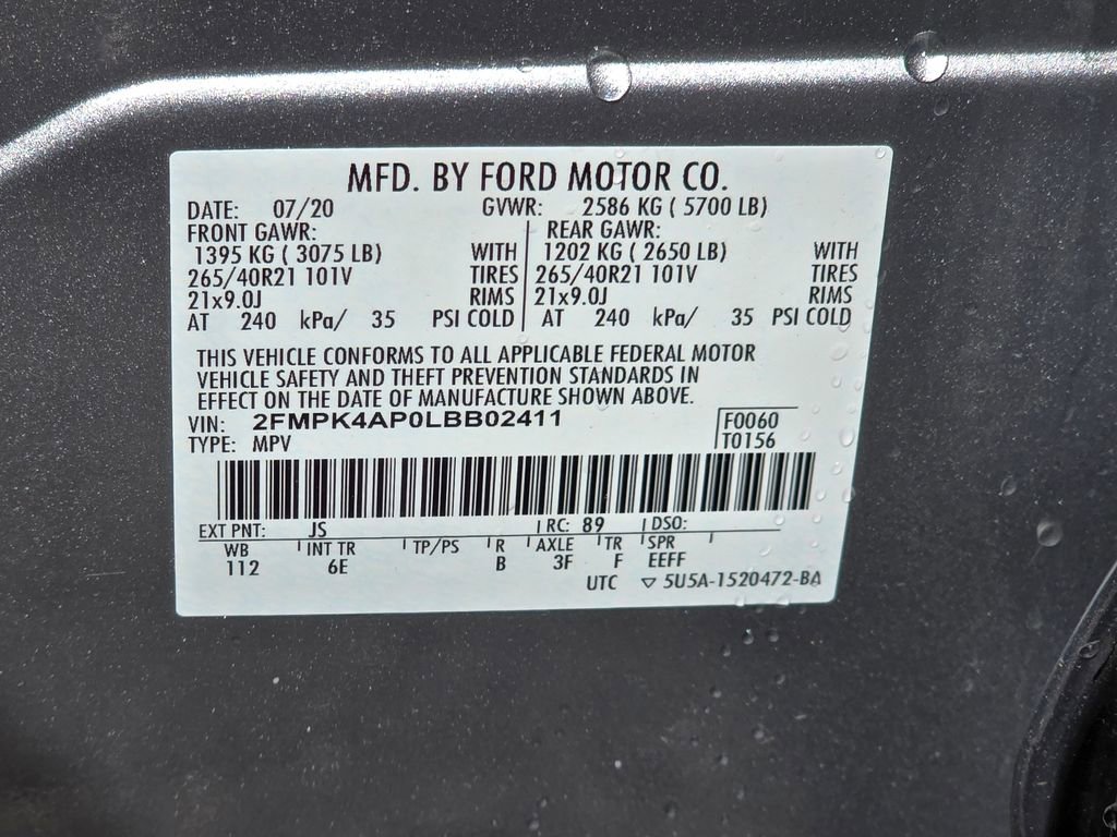 Used 2020 Ford Edge ST w/ Equipment Group 401A AWD/4WD image 28
