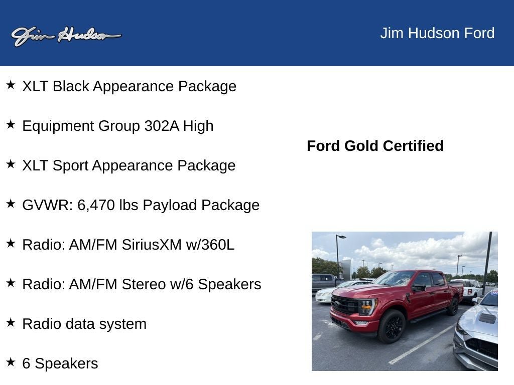 Certified 2022 Ford F150 XLT w/ Equipment Group 302A High AWD/4WD image 12