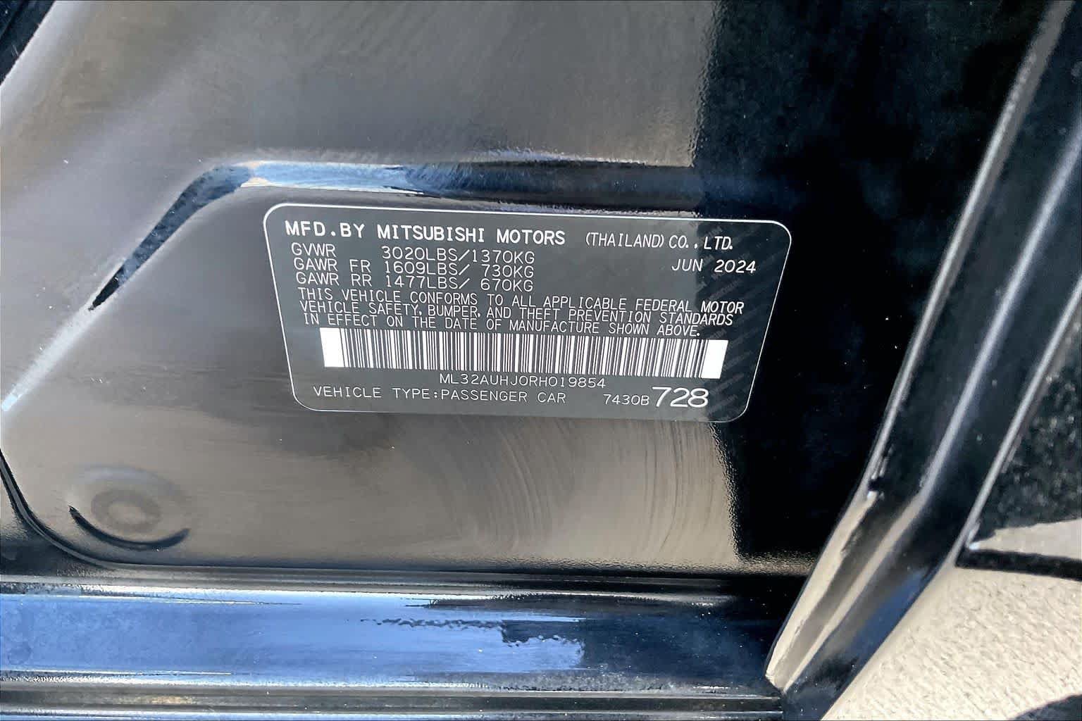 Used 2024 Mitsubishi Mirage LE FWD image 33