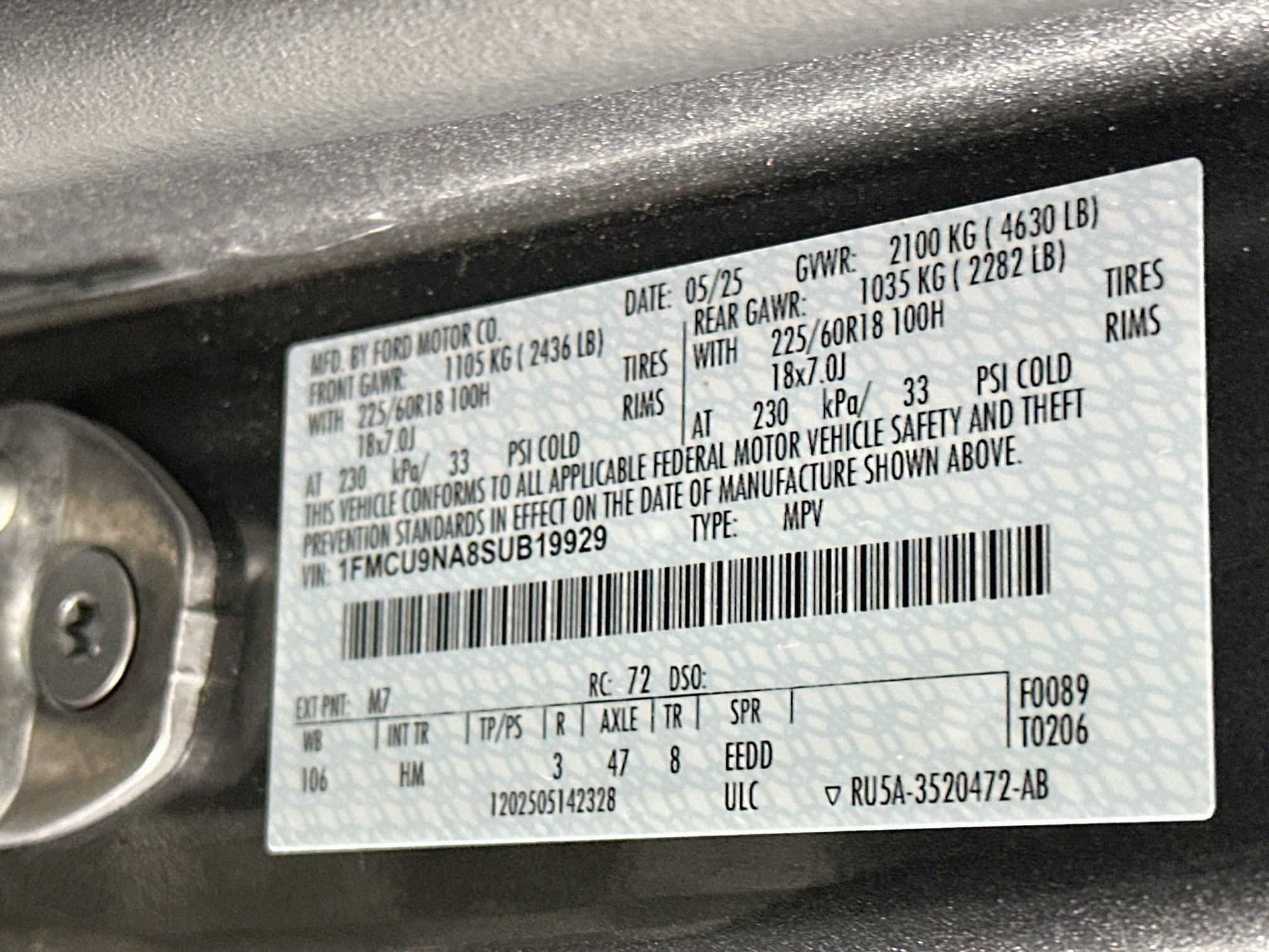 Used 2025 Ford Escape ST-Line Select AWD/4WD image 12