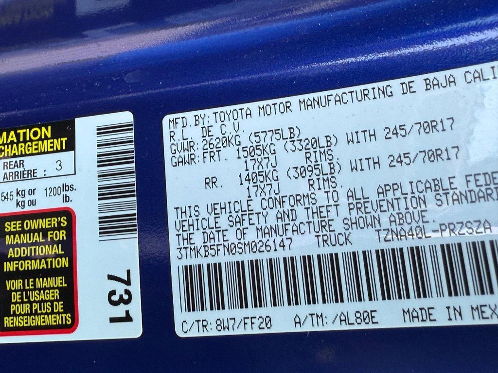 Certified 2025 Toyota Tacoma SR5 image 22