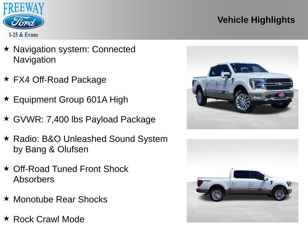 Used 2025 Ford F150 King Ranch w/ FX4 Off-Road Package AWD/4WD image 2