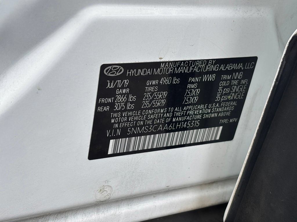 Used 2020 Hyundai Santa Fe SEL AWD/4WD image 52