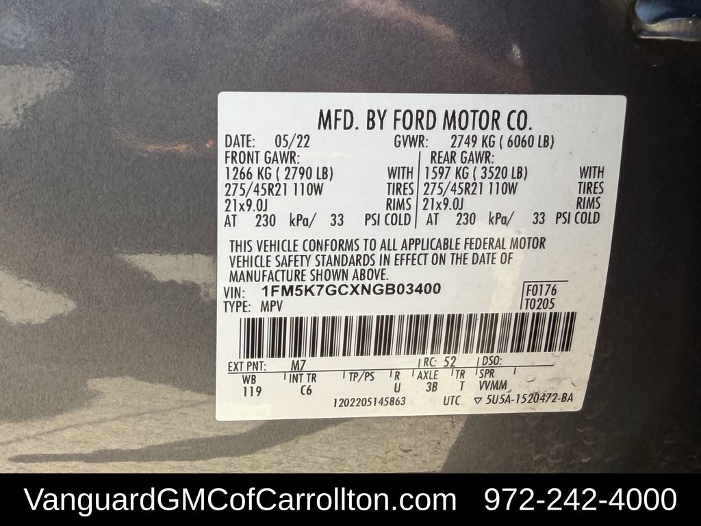 Used 2022 Ford Explorer ST w/ Equipment Group 401A RWD image 39