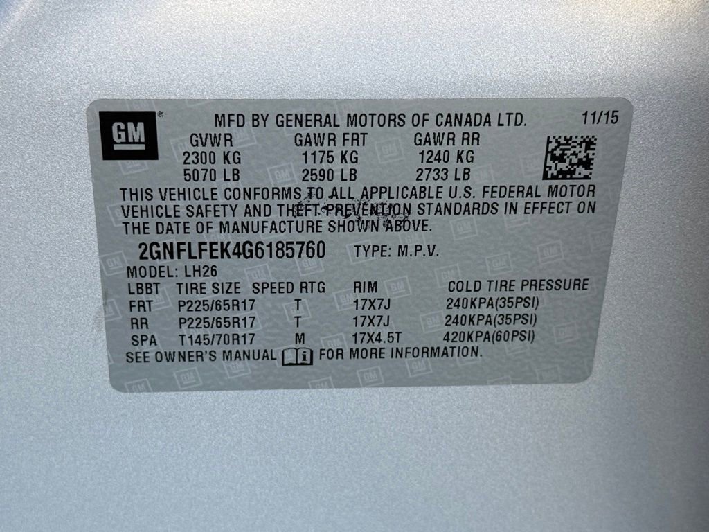 Used 2016 Chevrolet Equinox LT w/ Convenience Package image 28