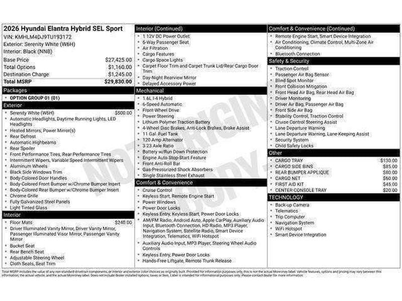 New 2026 Hyundai Elantra SEL FWD image 27