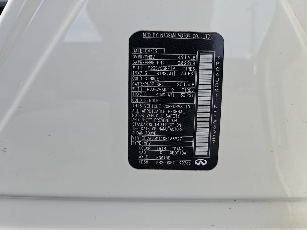 Used 2019 INFINITI QX50 Luxe w/ Navigation Package image 39