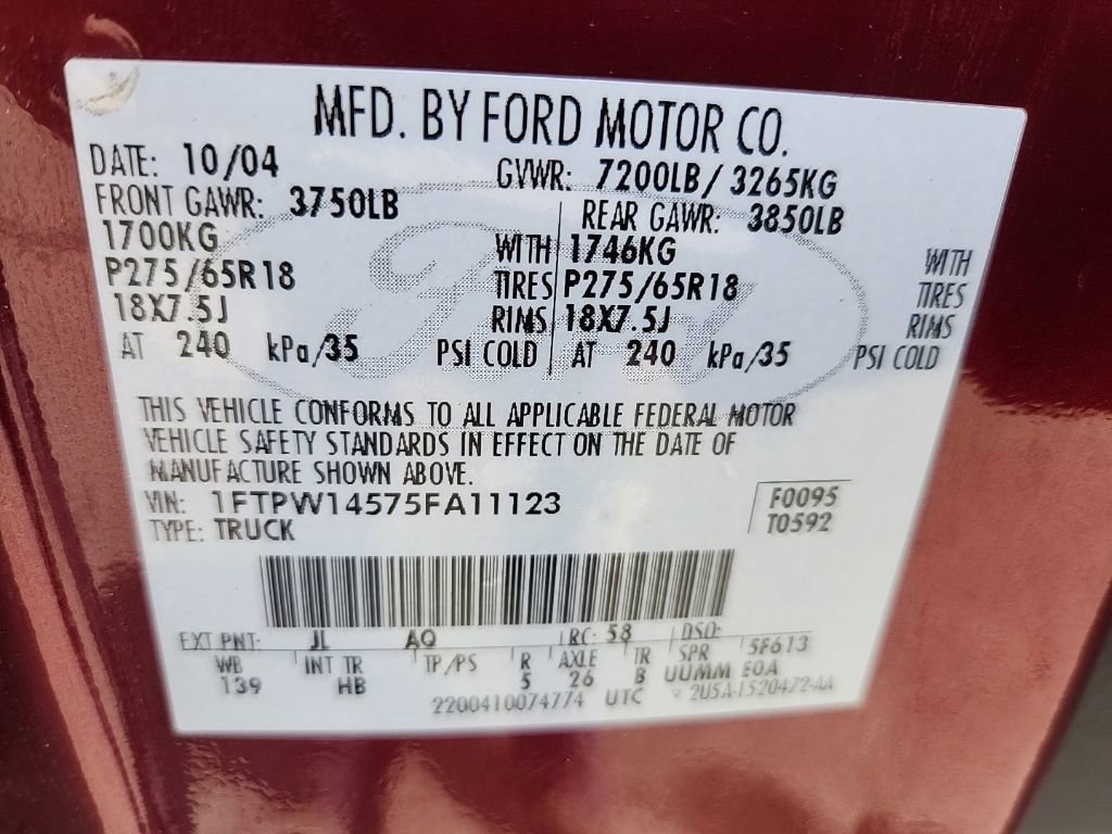 Used 2005 Ford F150 XLT AWD/4WD image 42