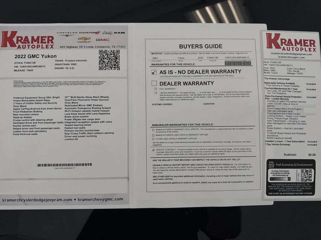 Used 2022 GMC Yukon Denali RWD image 35