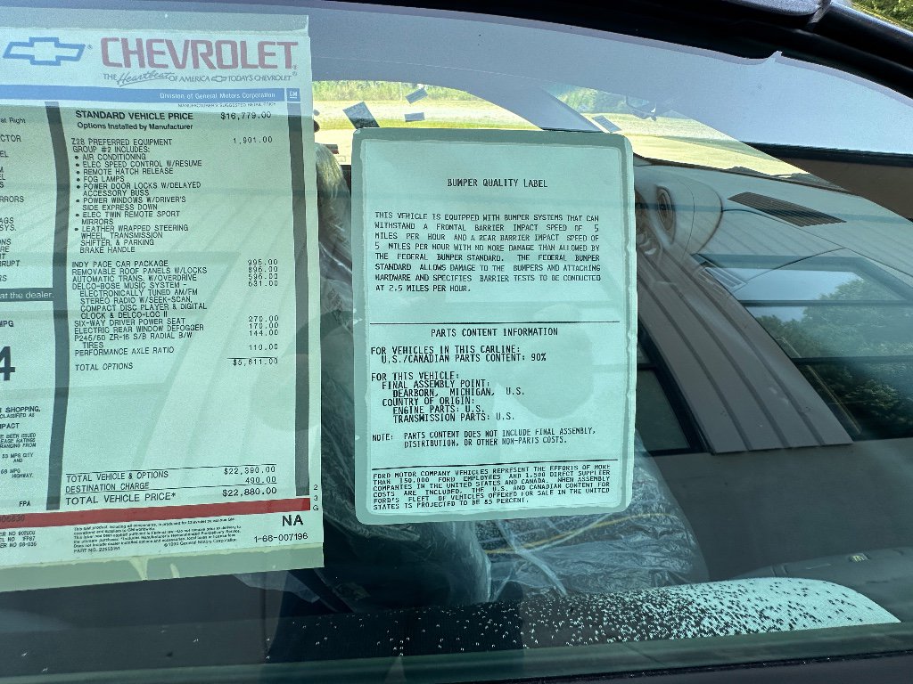 Used 1993 Chevrolet Camaro Z28 image 48