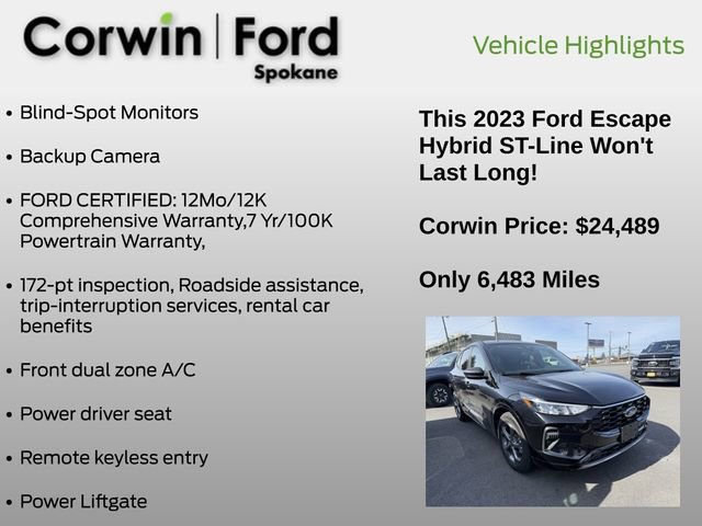 Used 2023 Ford Escape ST-Line w/ Equipment Group 301A image 6