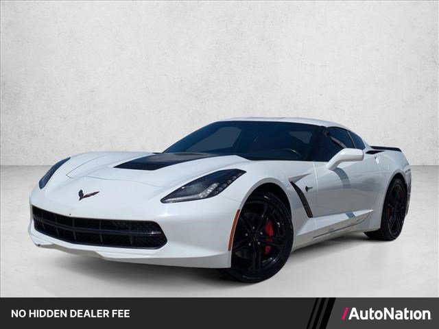 Used 2016 Chevrolet Corvette Stingray Coupe w/ Carbon Flash Badge Package RWD image 1