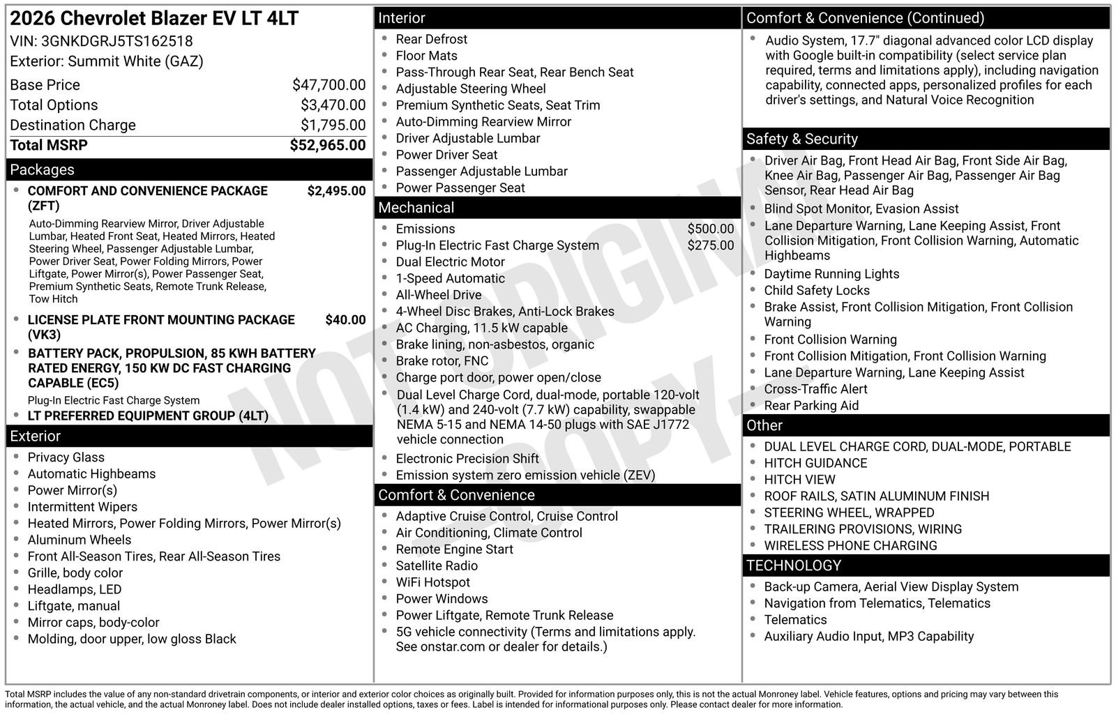 New 2026 Chevrolet Blazer EV LT AWD/4WD image 5