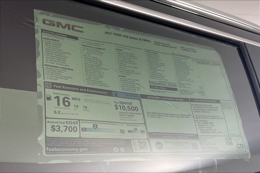 New 2027 GMC Yukon Denali Ultimate AWD/4WD image 14