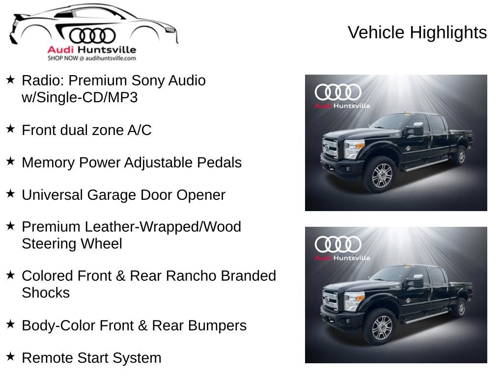 Used 2016 Ford F350 Platinum w/ FX4 Off-Road Package AWD/4WD image 12