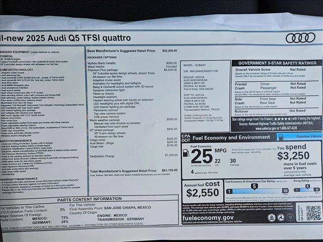 New 2025 Audi Q5 Premium Plus image 16