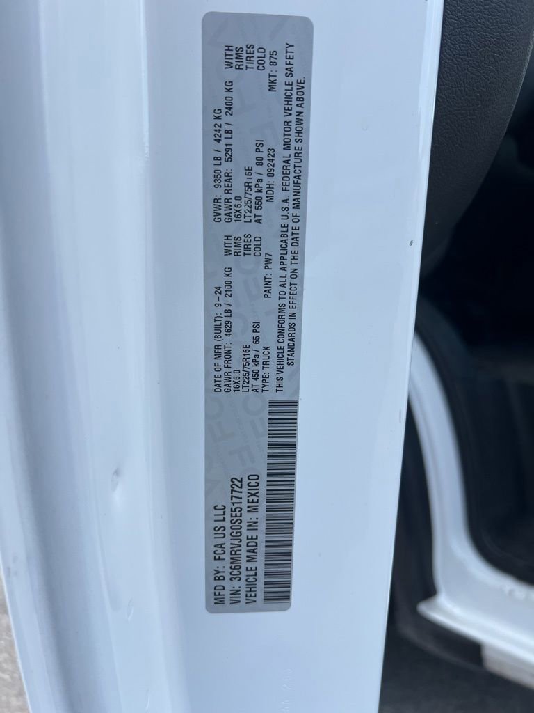 Used 2025 RAM ProMaster 3500 w/ Convenience Group FWD image 35