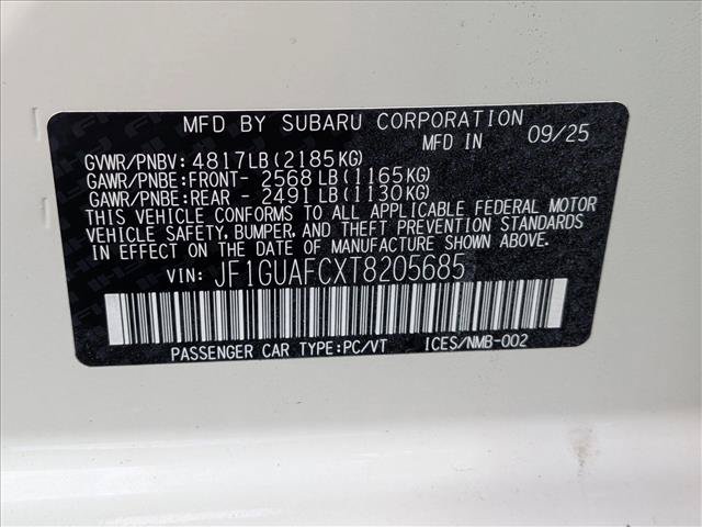 Certified 2026 Subaru Impreza 2.0i Sport AWD/4WD image 25