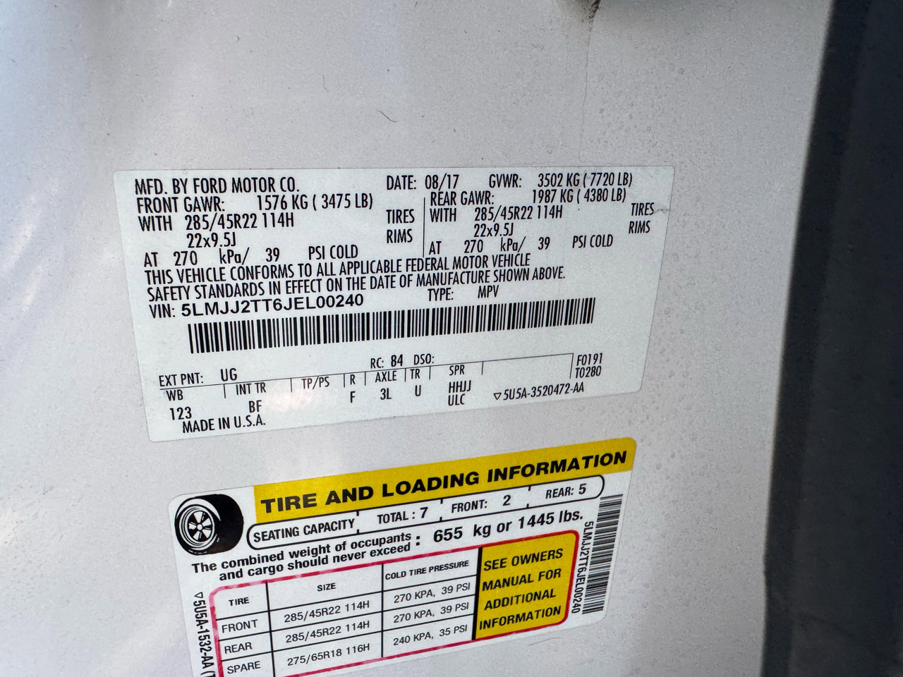 Used 2018 Lincoln Navigator Black Label w/ Cargo Package image 52