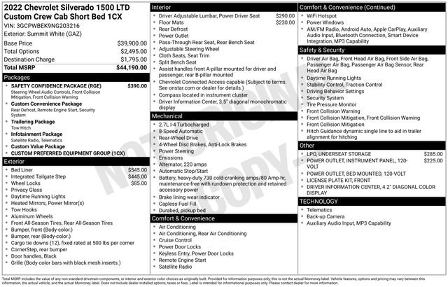 Used 2022 Chevrolet Silverado 1500 Custom w/ Safety Confidence Package image 8