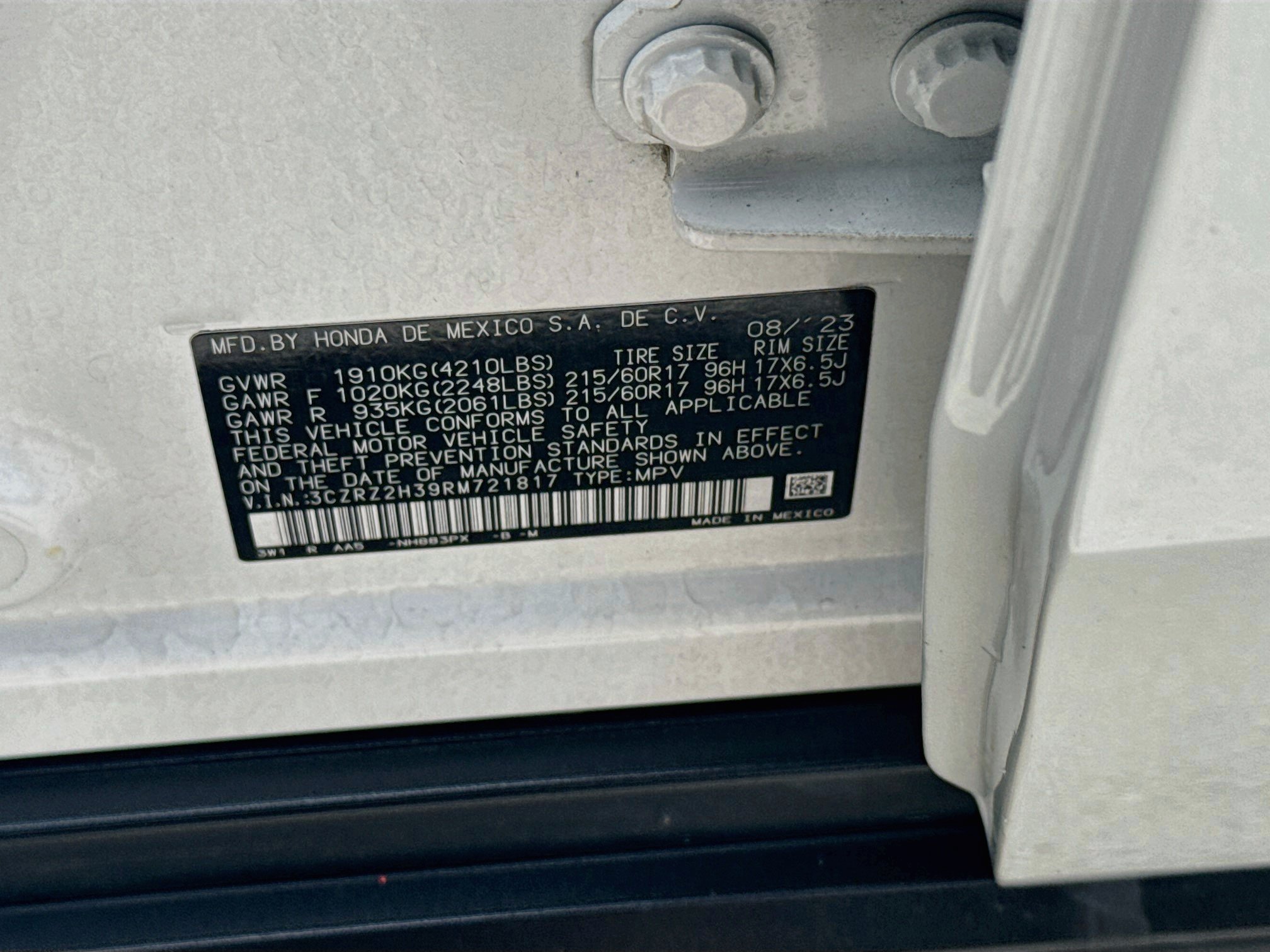 Used 2024 Honda HR-V LX image 36