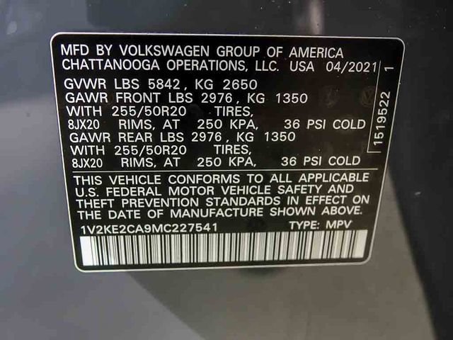 Used 2021 Volkswagen Atlas Cross Sport SE w/ Panoramic Sunroof Package AWD/4WD image 28