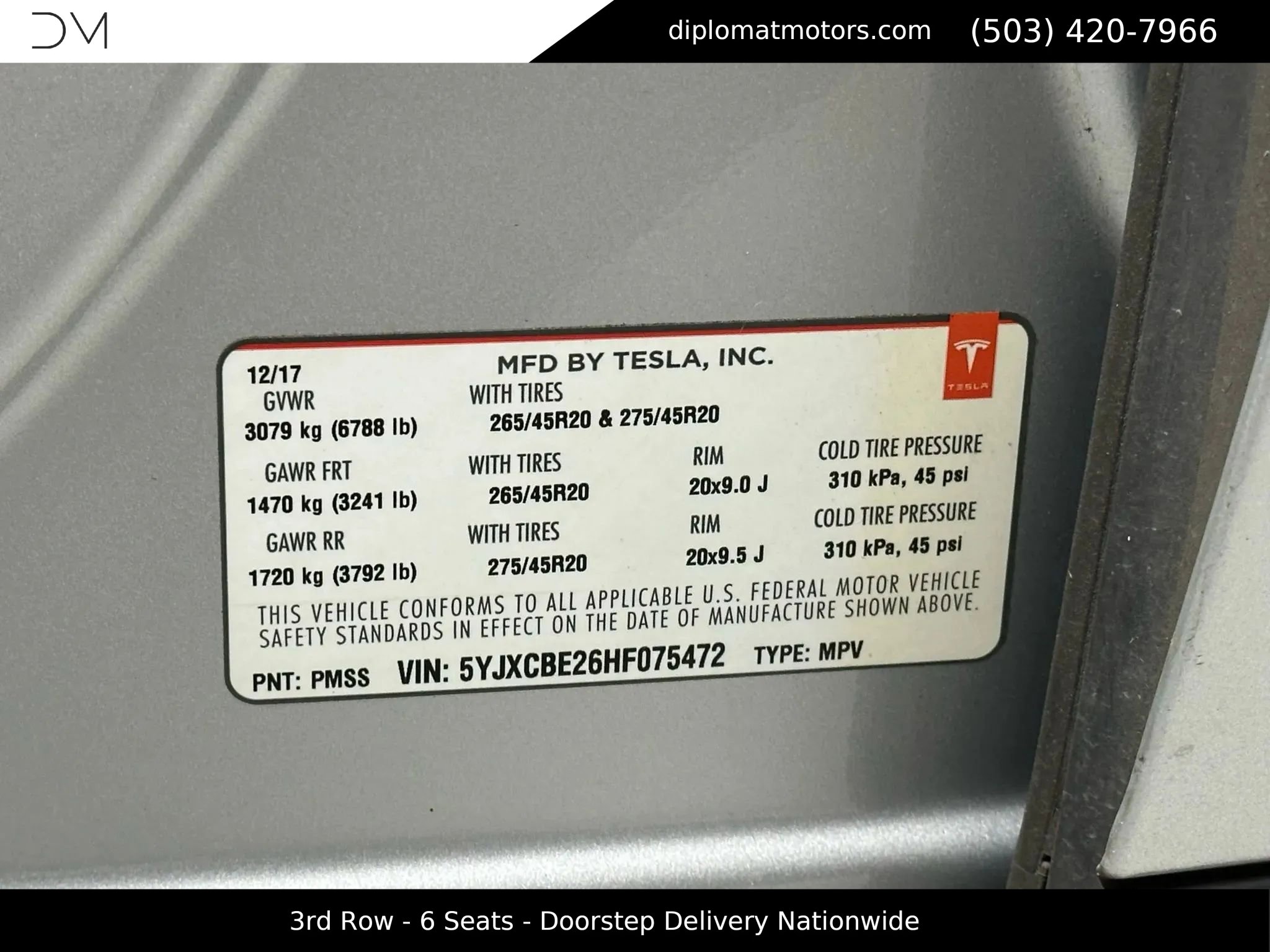 Used 2017 Tesla Model X 100D image 47