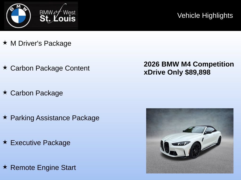 Used 2026 BMW M4 xDrive Competition AWD/4WD image 8