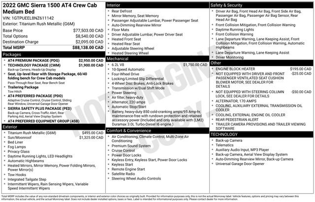 Used 2022 GMC Sierra 1500 AT4 w/ AT4 Premium Package image 7