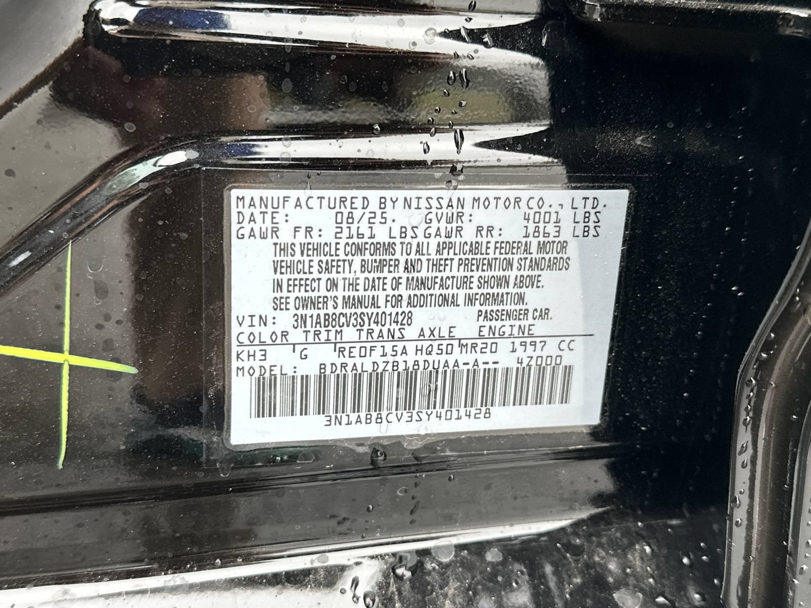 New 2025 Nissan Sentra SV w/ All-Weather Package FWD image 33