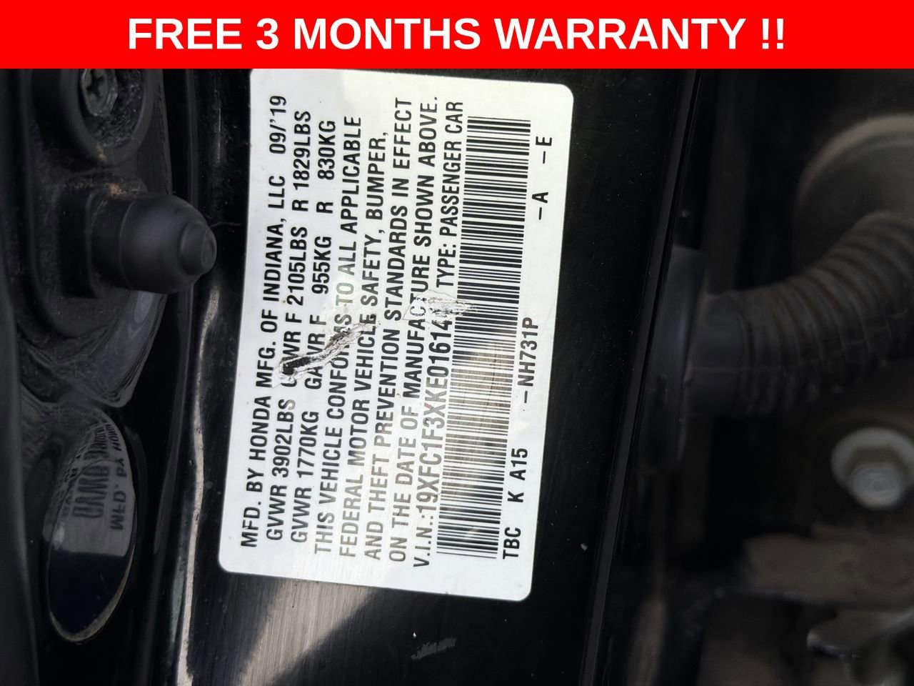Used 2019 Honda Civic EX image 24