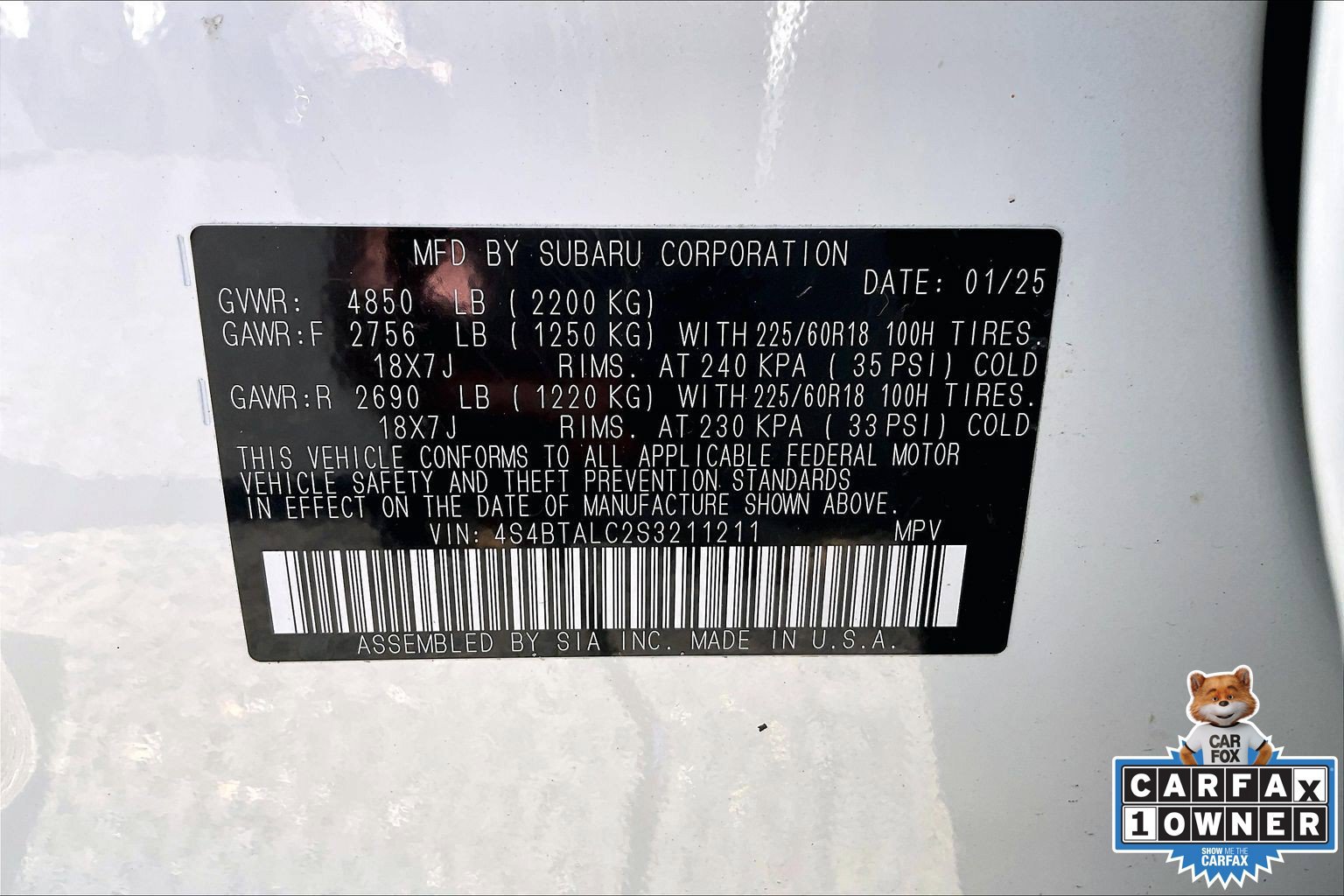 Certified 2025 Subaru Outback Onyx Edition AWD/4WD image 33