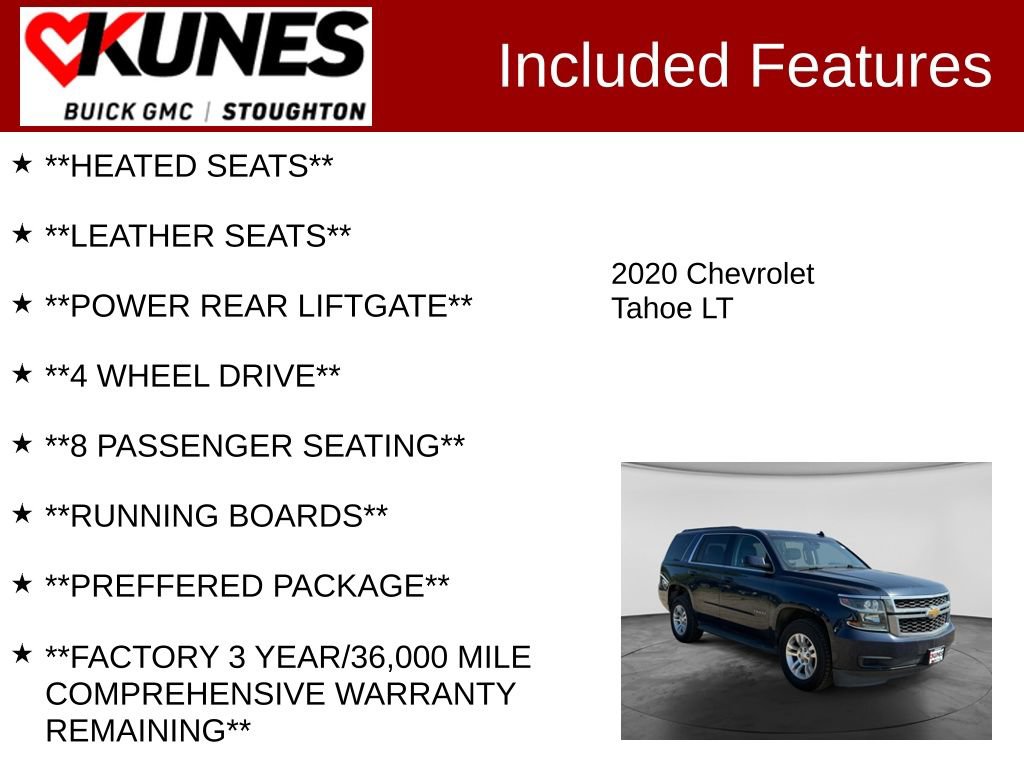 Used 2020 Chevrolet Tahoe LT AWD/4WD image 3