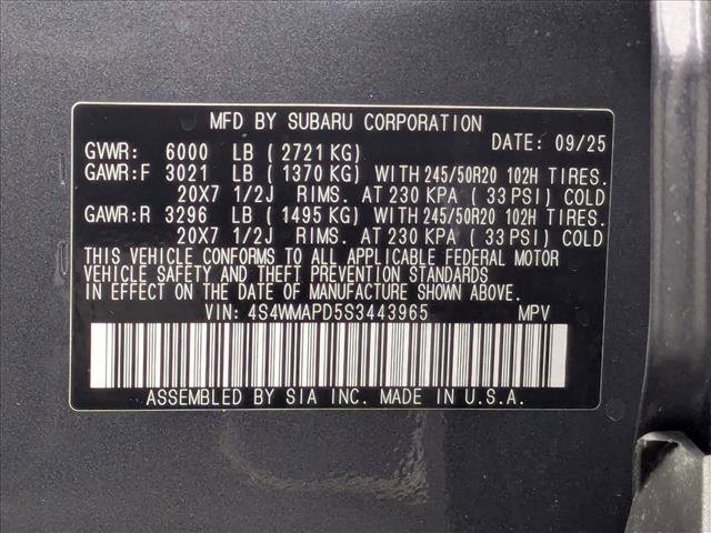 Certified 2025 Subaru Ascent Limited image 27