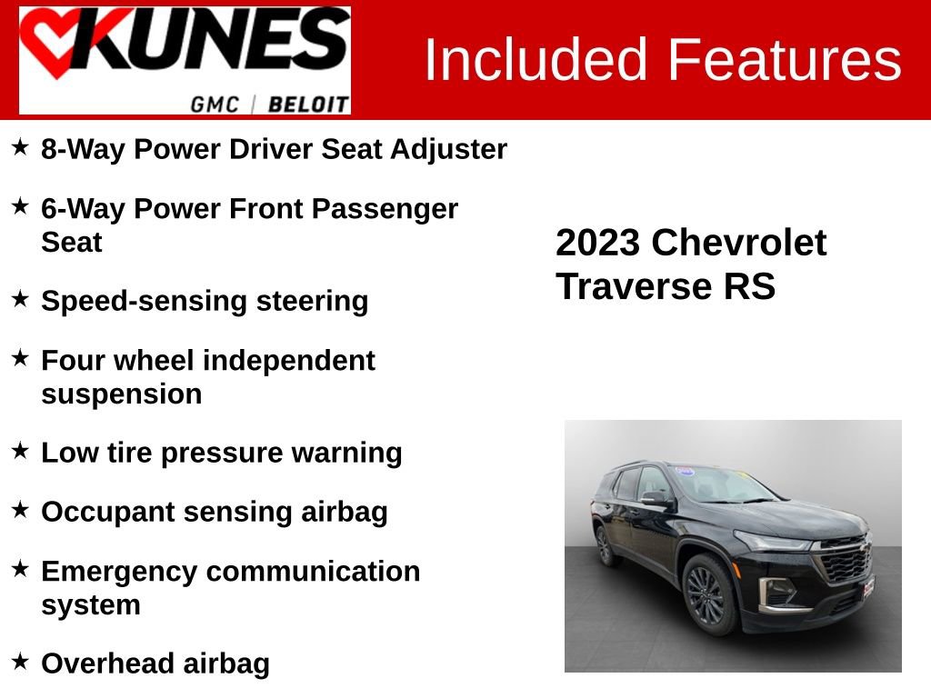 Used 2023 Chevrolet Traverse RS image 3