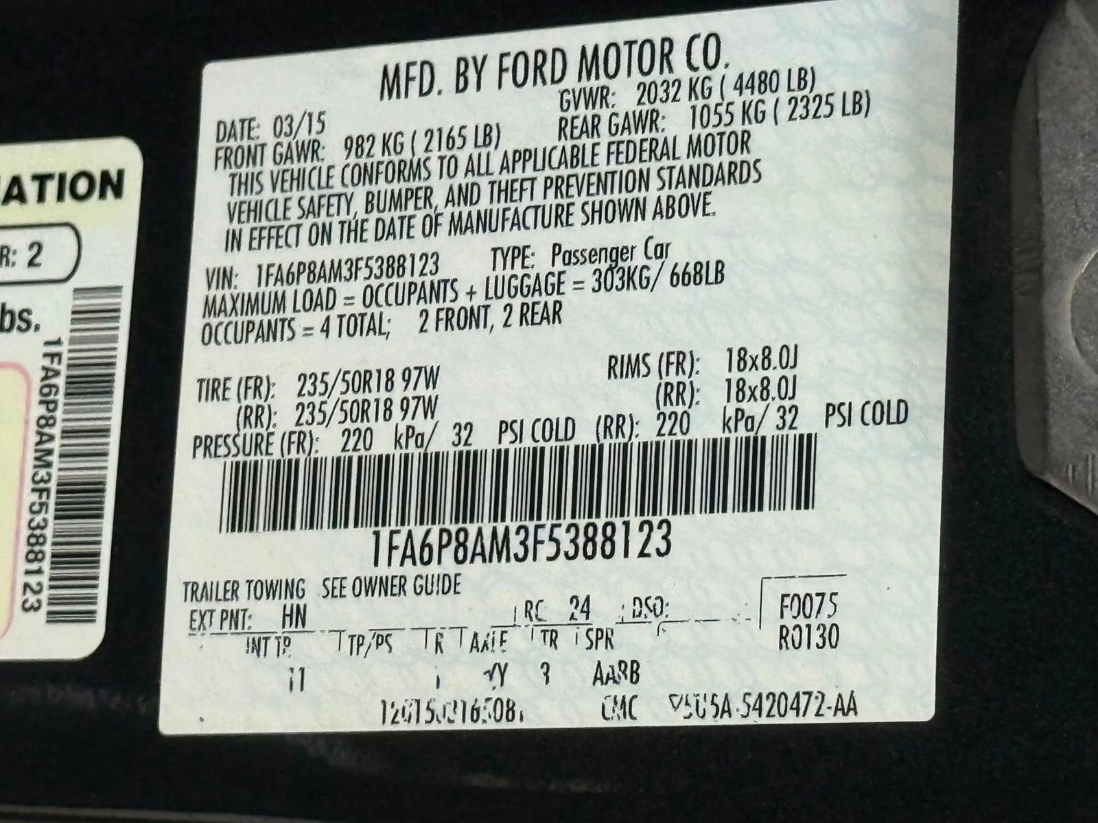 Used 2015 Ford Mustang Coupe w/ Equipment Group 051A image 34