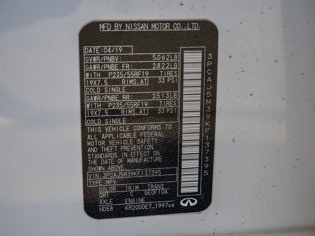 Used 2019 INFINITI QX50 Luxe w/ Navigation Package image 37