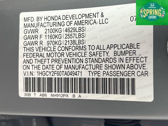 New 2026 Honda Accord EX-L image 32
