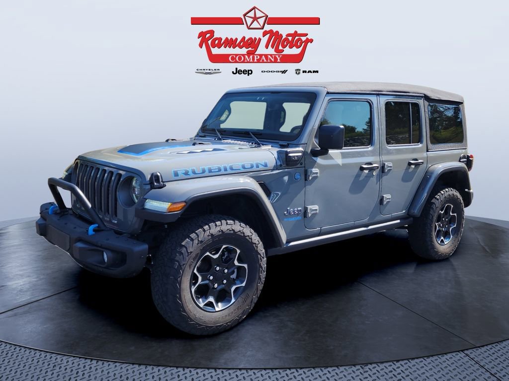 Used 2022 Jeep Wrangler Unlimited Rubicon 4xe w/ Steel Bumper Group image 1