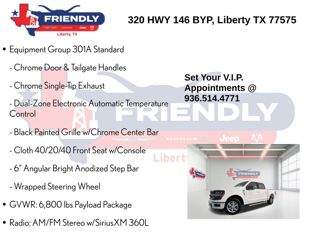 Used 2025 Ford F150 XLT w/ Equipment Group 301A Standard image 5