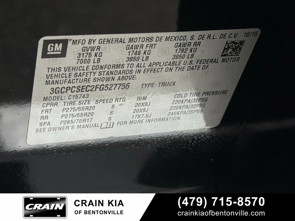 Used 2015 Chevrolet Silverado 1500 LTZ Z71 w/ LTZ Plus Package RWD image 36