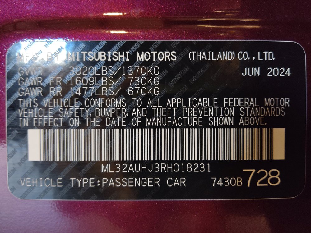 Used 2024 Mitsubishi Mirage ES FWD image 33